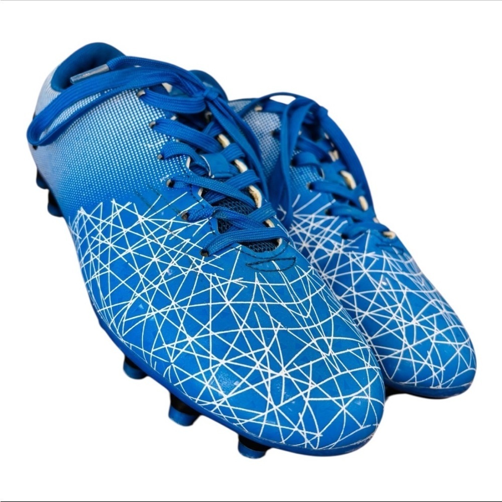 Blue & White Athletic Indoor & Outdoor Youth (Boy’s) Soccer Cleats Size Youth 8 - Picture 4 of 10